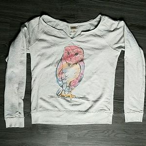Mossimo Watercolor Owl Sweatshirt